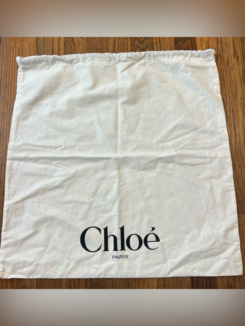 Chloé White Dust Bag Cover for purse shoes large 21” x 21”